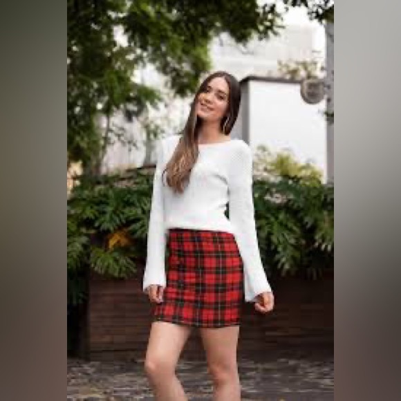 🎈 2 for $15 Plaid mini skirt ♥️ - Picture 6 of 8